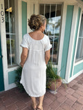 PRECIOUS LOVE LINEN DRESS