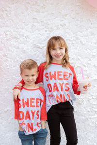 SWEET DAYS ONLY RAGLAN KID'S TEE