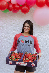 HOME STRAWBERRY RAGLAN TEE