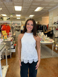 THE RESORT CROCHET LACE TOP