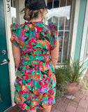 NOT OVER TIME TIERED FLORAL DRESS