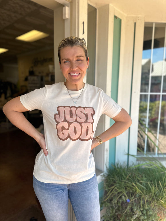 JUST GOD GRAPHIC TEE