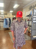 HIGH STANDARD LEOPARD SHIRT DRESS