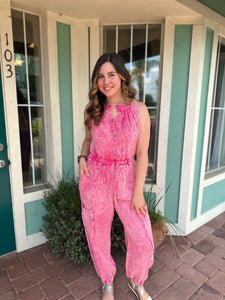 GLOW ON BY GAUZE JUMPSUIT