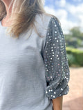 TWO SIDES GLITTER TOP