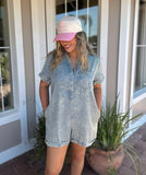 EASY ROUTE MINERAL WASHED ROMPER
