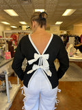 REGAL BOW BACK SWEATER