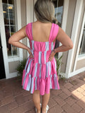 MORNING SUN COLOR-BLOCK DRESS