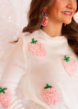 SWEET AND LOVELY 3D STRAWBERRY SWEATER