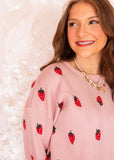 RADIANT STRAWBERRY SWEATER