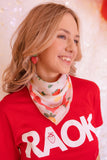 STRAWBERRY PRINT SILKY BANDANA