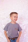 GOD’S GOT MY BACK TRACTOR COMFORT COLOR & BELLA CANVAS TODDLER TEE