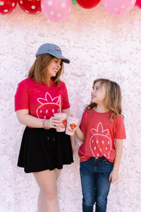 PLAYFUL STRAWBERRY TEE