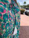 SUMMER OASIS MIDI DRESS