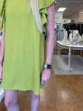 LOVELY LIFE FLUTTER SLEEVE DRESS