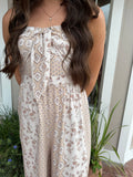 A PEACEFUL FEELING STRAPLESS JUMPSUIT