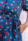 BLOSSOM BERRY POCKET DRESS