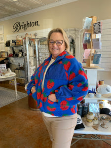 VERY BERRY BLUE FLEECE JACKET