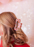 JUMBO STRAWBERRY HAIR CLAW CLIP