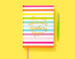 STRIPED TEACHER NOTEBOOK