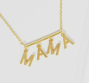 GOLD DIPPED MAMA PENDENT NECKLACE