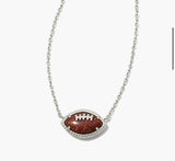 KENDRA SCOTT FOOTBALL SHORT PENDANT NCK