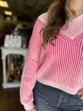 JOY IN MYSELF STRIPE KNIT SWEATER