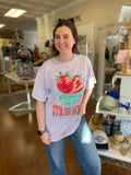 HAND PICKED BERRY OVERSIZED TEE