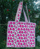 THE STRAWBERRY COTTON HANDMADE TOTE BAGS