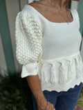 DOWNTOWN CHIC TASSEL SWEATER TOP