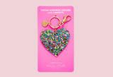 TAYLOR ELLIOTT CONFETTI HEART KEYCHAIN