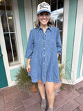 BLUE ME AWAY DENIM DRESS