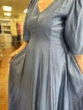 TENCEL AND FLAIRE PUFF SLEEVE DRESS