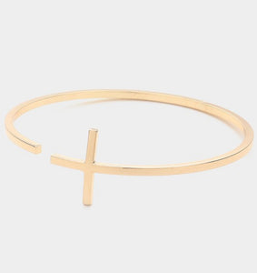 IF YOU’RE A BELIEVER CROSS BANGLE