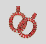 GLISTENING OPEN OVAL EARRINGS