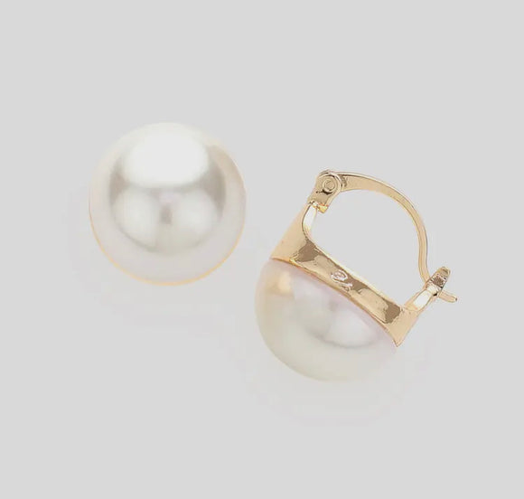 CLASSIC PEARL PIN CATCH EARRINGS