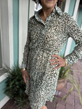 PASSING GLANCE SHEER LEOPARD TUNIC