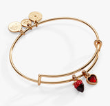 ALEX & ANI CHOCOLATE COVERED STRAWBERRY CHARM BRACELET