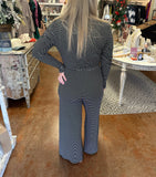 OWNING IT STRIPED JUMPSUIT