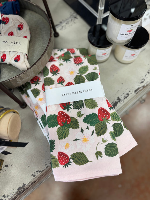 STRAWBERRY PATCH TEA TOWEL