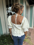 DOWNTOWN CHIC TASSEL SWEATER TOP