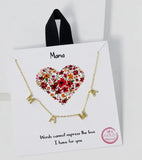 GOLD DIPPED MAMA STATION NECKLACE