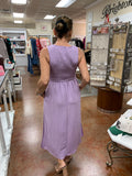 COME AROUND SMOCKED MIDI DRESS