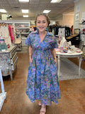 COLOR ME HAPPY FLORAL MIDI DRESS
