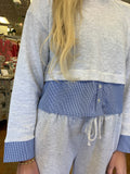BEAUTIFUL ENERGY CONTRASTING SWEATSHIRT