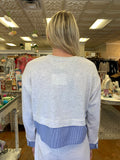 BEAUTIFUL ENERGY CONTRASTING SWEATSHIRT