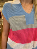 WORTH ANYTHING STRIPED KNIT TOP