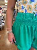 SHY SIDE SCALLOPED SHORTS