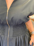 THE RIGHT REASONS ZIPPER MIDI DRESS