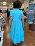 I’M ALWAYS YOURS TIERED MIDI DRESS